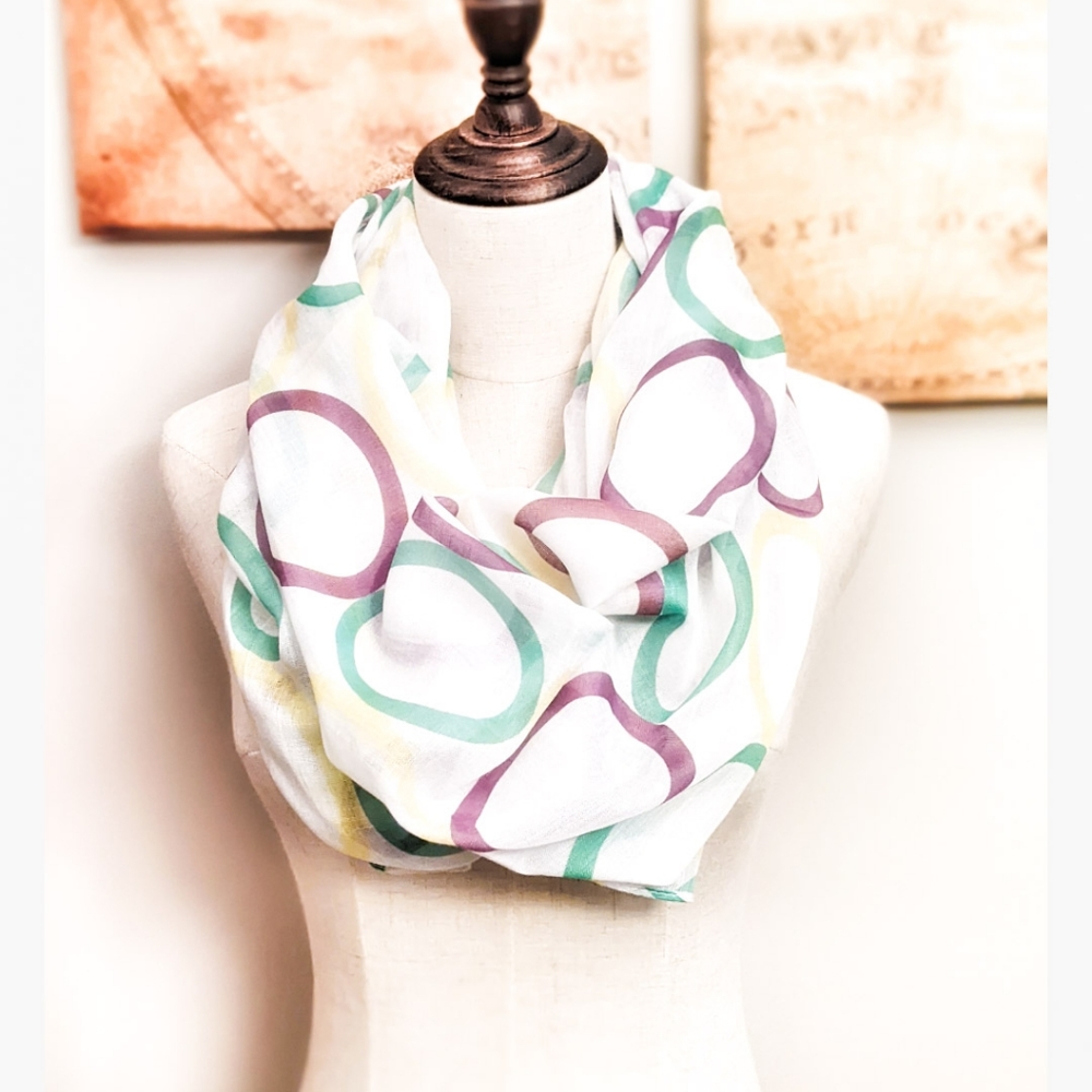 Eclectic Chic Ladies Mardi Gras Scarf - Picture 4 of 4